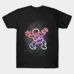 Neon Falling Astronaut T-Shirt